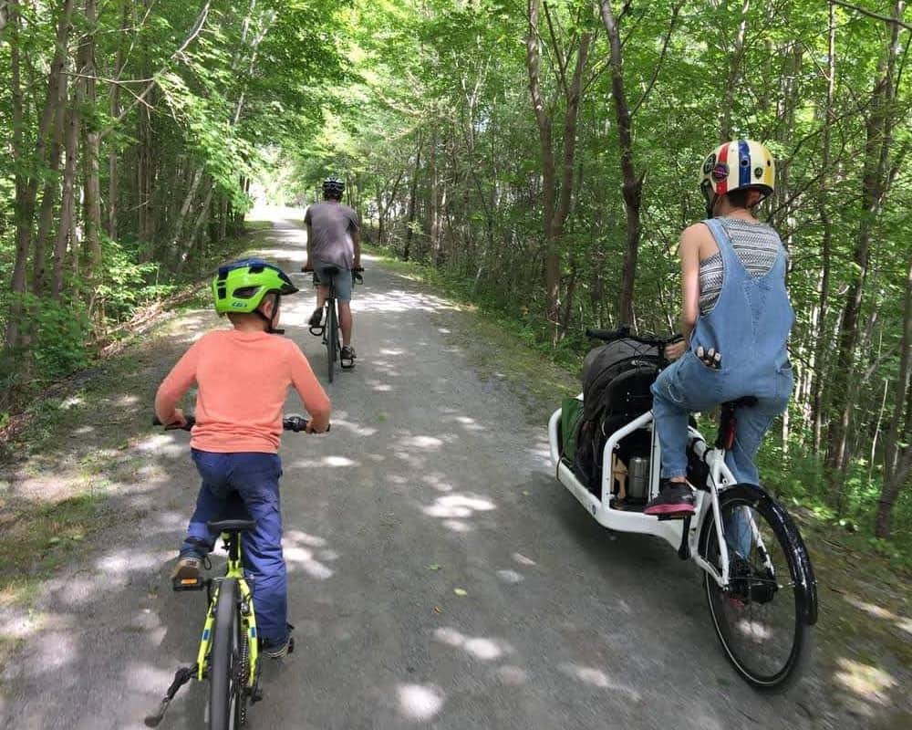 Step out the door and jump onto the centennial trail a rail trail that connects across Nova Scotia allowing you to get out into the great outdoors in on a child friendly trail - great for family friendly outings 